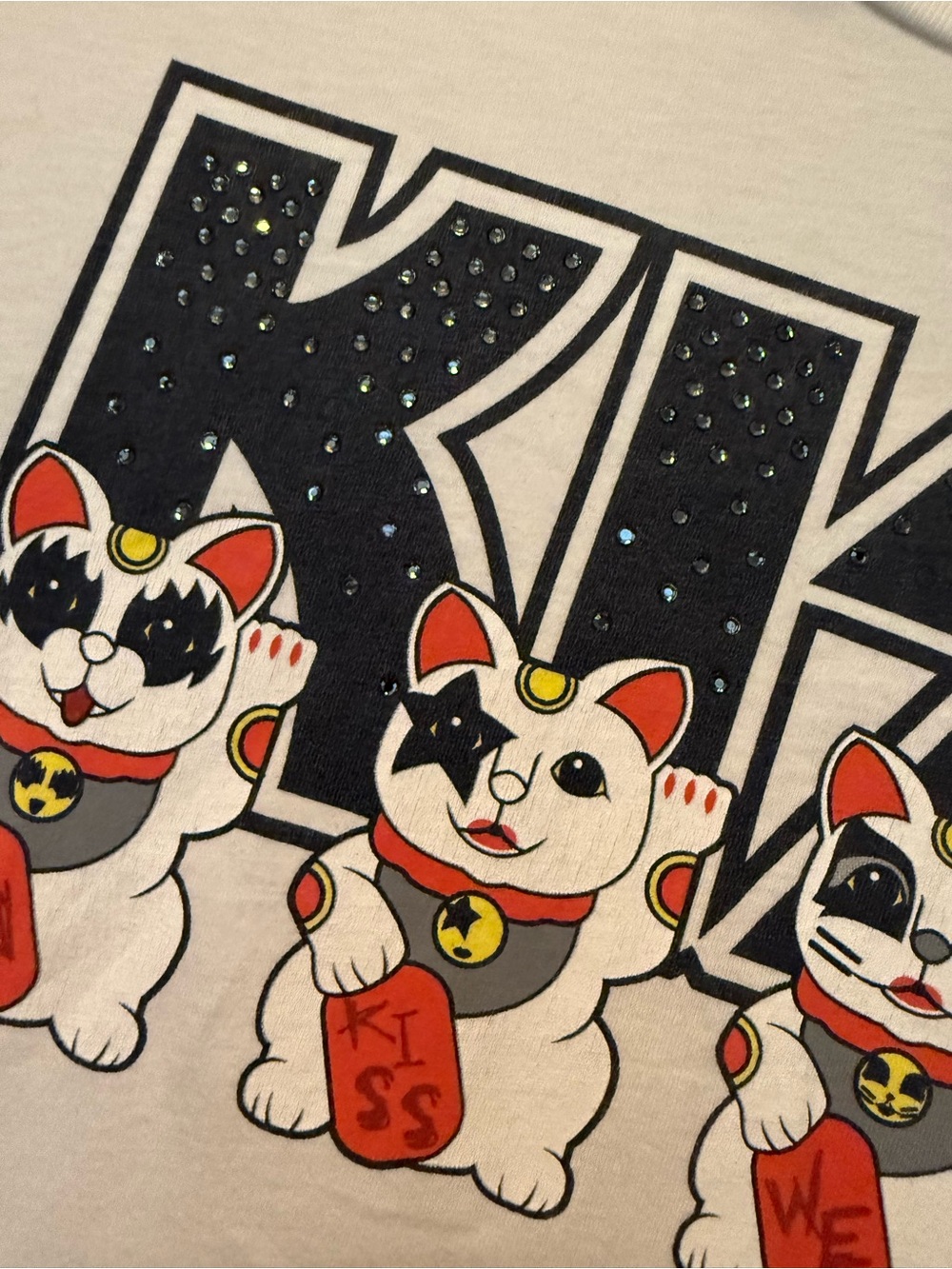 🎸 Bejeweled KISS “In KISS We Trust” Graphic T-Shirt 🎸 Medium - Picture 3 of 7